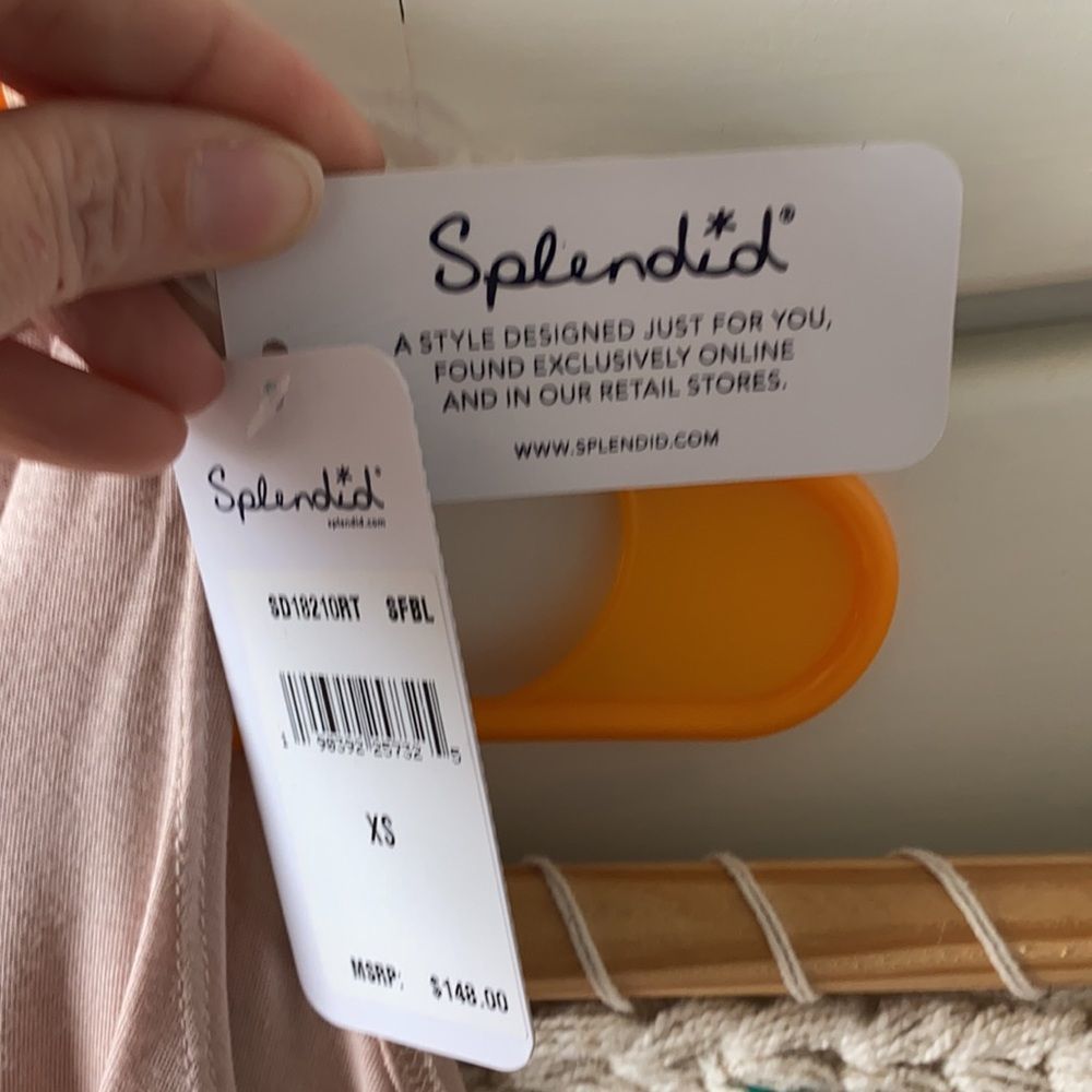 NWT. Splendid Cold Shoulder Crew Neck Wrap Dress - Picture 7 of 12
